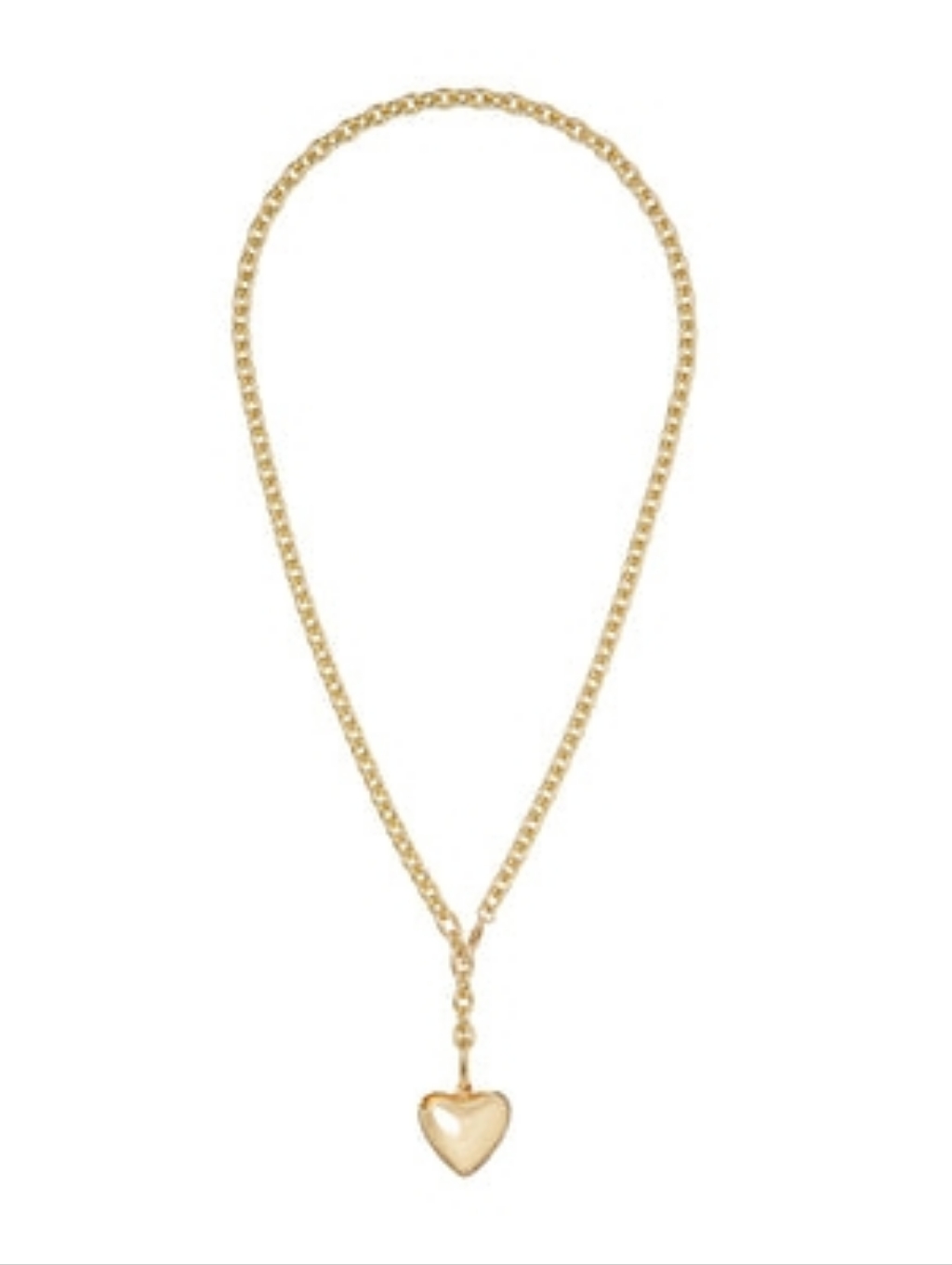 Lroxanne Assoulin Gold Heart Pendant Necklace